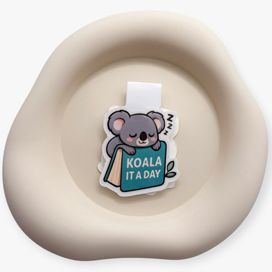Feeling drained? This peaceful koala bookmark invites calm closure, ideal for sensitive bookworms and slow‑paced students.