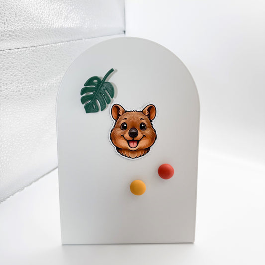 Feeling flat turns playful with this Quokka magnet, perfect for mood boosters, heart-forward souls, and those who uplift others without effort.