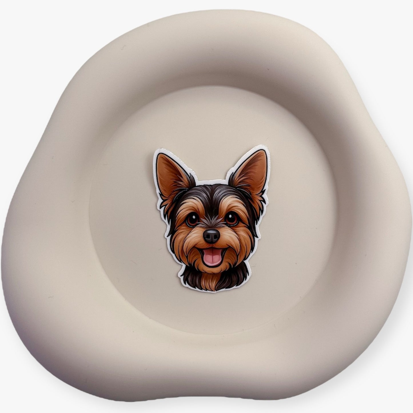 This Aussie Yorkshire Terrier sticker channels sharp charm and bold loyalty in a tiny package. — Handmade sticker — Perth, Australia