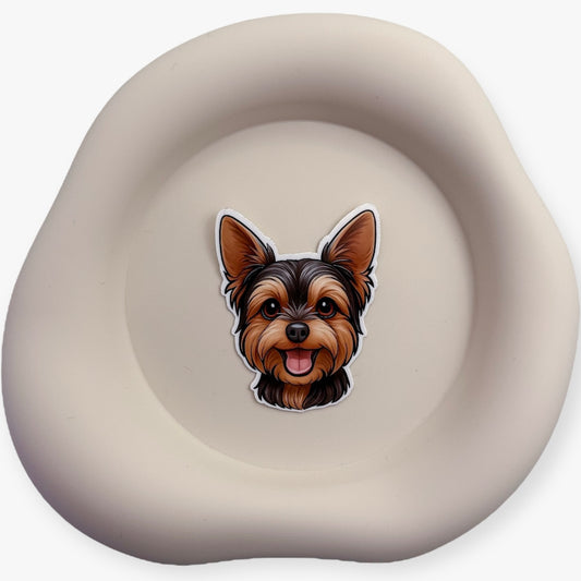 This Aussie Yorkshire Terrier sticker channels sharp charm and bold loyalty in a tiny package.