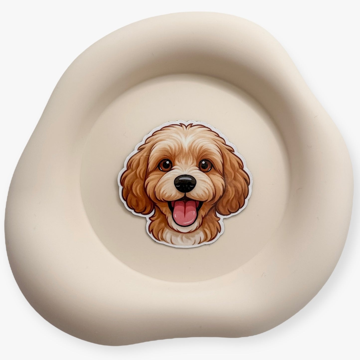 Isolated minds feel emotionally held with this Cavoodle magnet, a comforting token for nurturing spirits, quiet creatives, and gentle-hearted gift buyers. — Handmade sticker — Perth, Australia