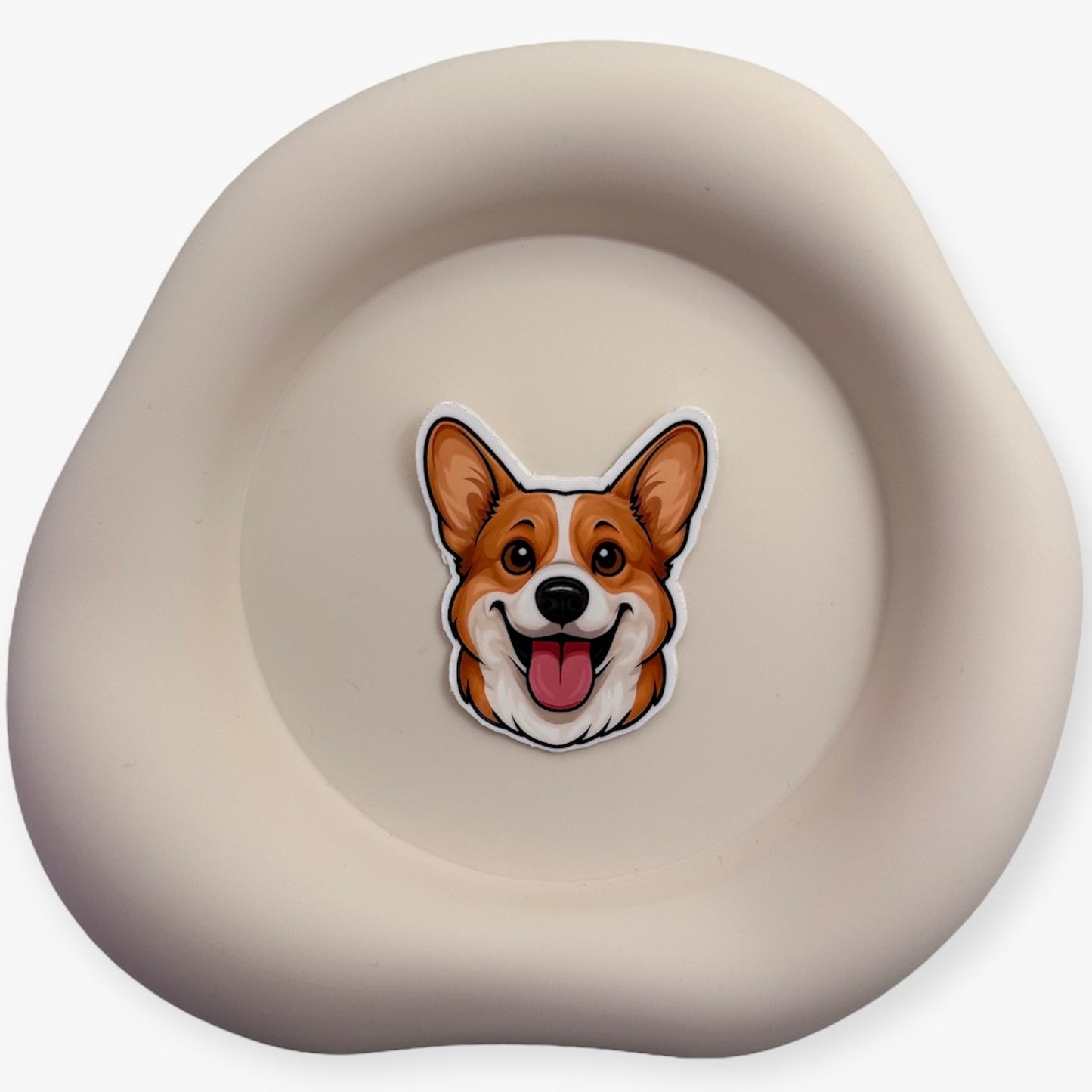 Designed for steady supporters and burnt-out helpers, this handmade Corgi sticker offers cheerful loyalty and emotional steadiness. — Handmade sticker — Perth, Australia