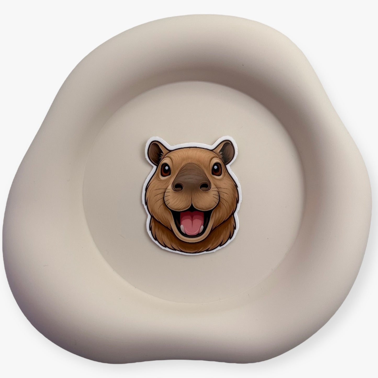 Overwhelmed days feel lighter with this balanced Capybara sticker for mellow minds and quiet leaders. — Handmade sticker — Perth, Australia