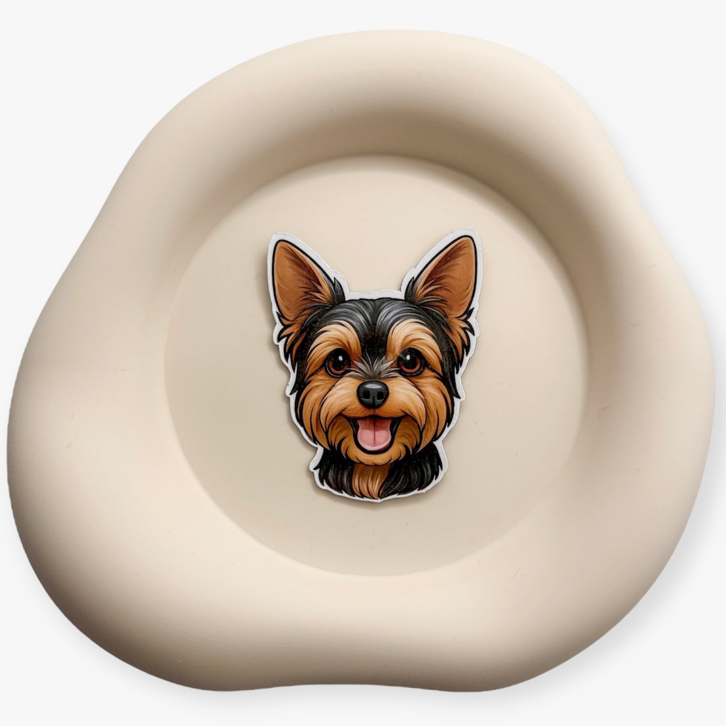 Small steps feel mighty again with this Yorkshire Terrier magnet, ideal for courageous spirits, goal-setters, and quiet go-getters. — Handmade sticker — Perth, Australia