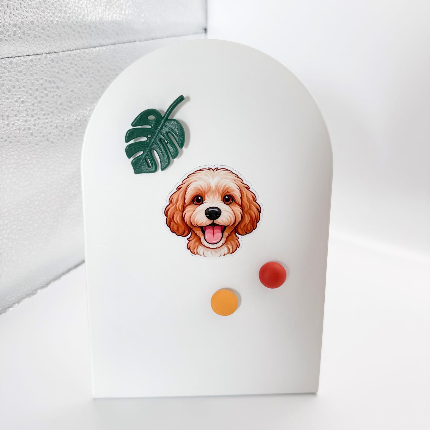 Anxious moments ease with this joyful Cavoodle magnet, ideal for cozy space lovers, emotionally tuned friends, and steady rhythm organizers. — Handmade sticker — Perth, Australia