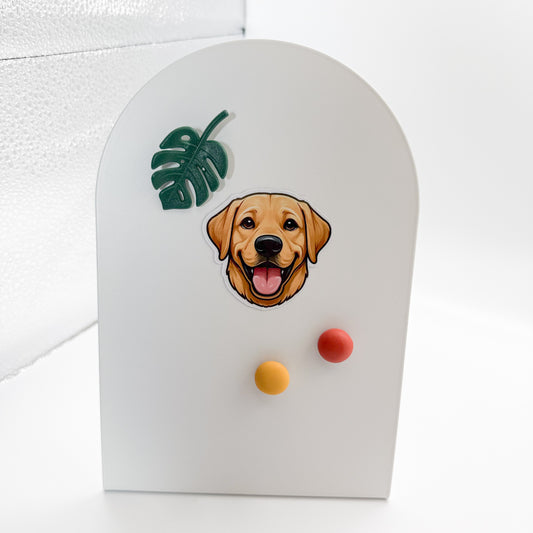 Anxious moments ease with this Labrador Retriever magnet, a thoughtful gift for caregivers, loyal companions, and those who value emotional safety.