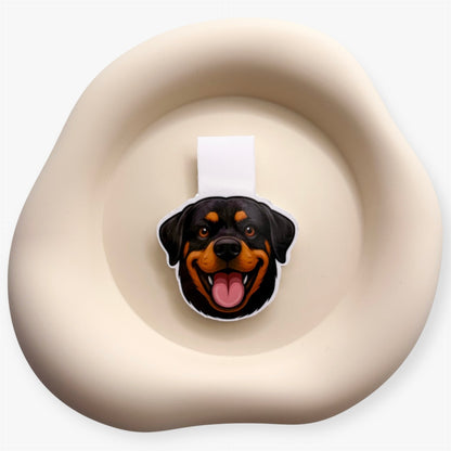 Anxious minds feel more secure with this Rottweiler magnetic bookmark — ideal for protective souls and slow-paced readers.