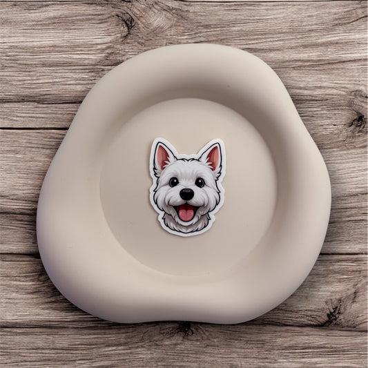 Feeling drained by people pleasing? This Westie sticker is perfect for quiet leaders and energetic sensitives learning to set clear and kind boundaries.