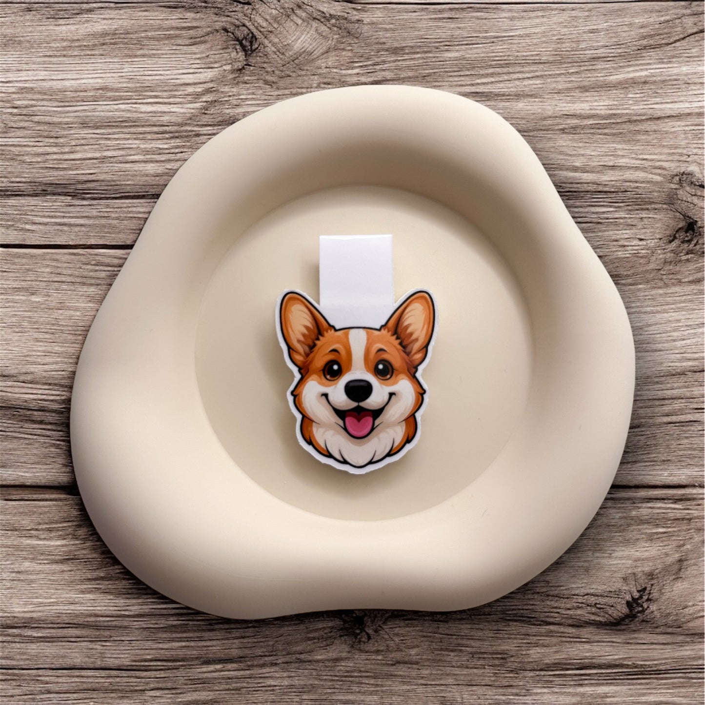 Discouraged hearts lift with this cheerful corgi bookmark, perfect for dog lovers, affirmation readers, and quiet go-getters. — Handmade sticker — Perth, Australia