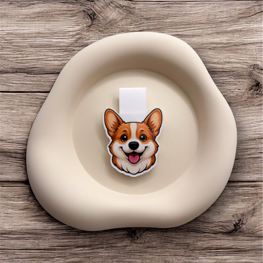 Discouraged hearts lift with this cheerful corgi bookmark, perfect for dog lovers, affirmation readers, and quiet go-getters.