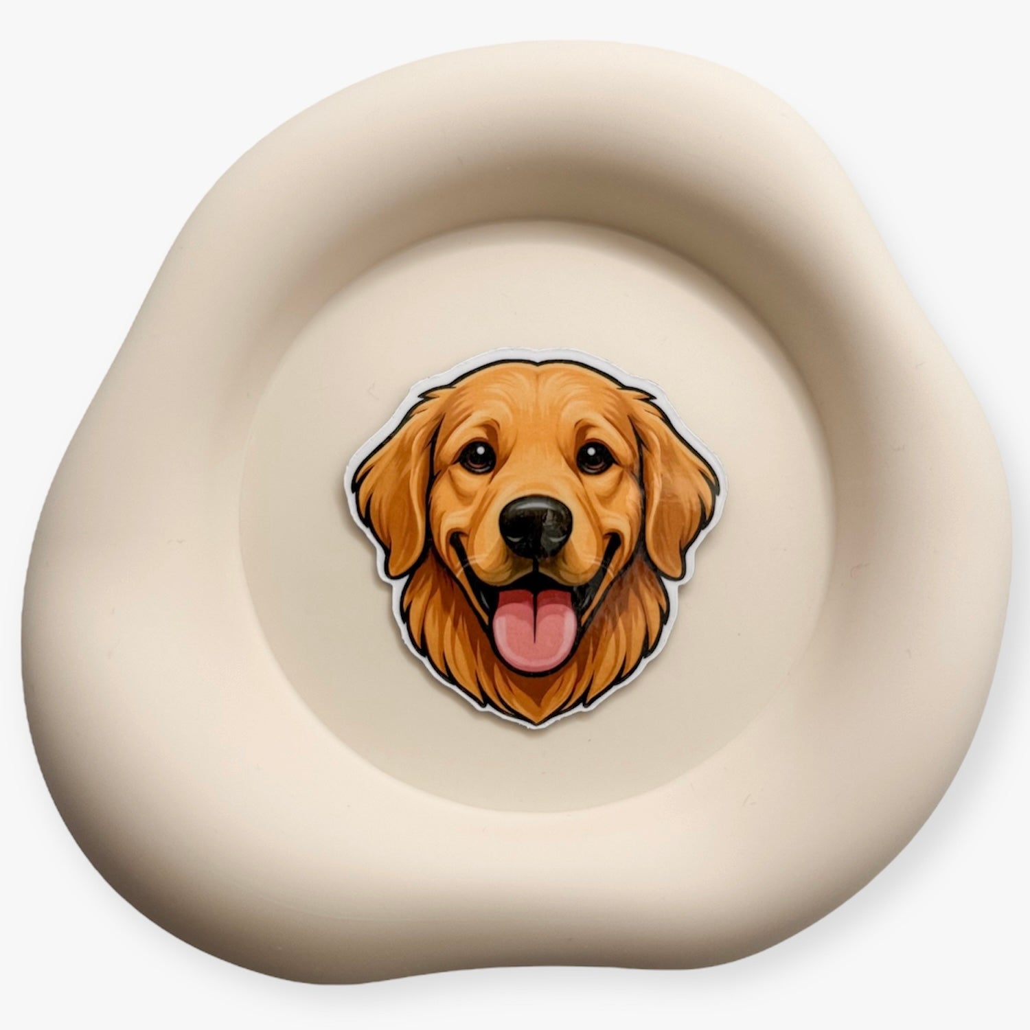 Drained spirits rediscover joy through this Golden Retriever magnet, a warm-hearted gift for those who lead with care and stay rooted in love.