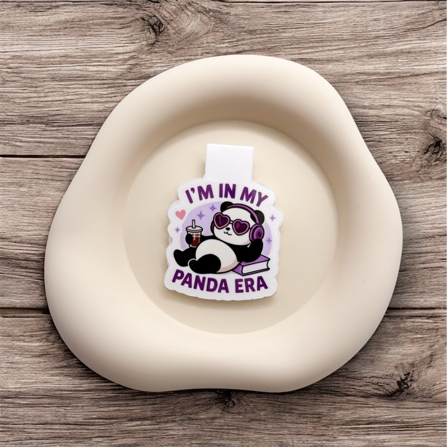 Feeling drained by constant demands? This panda bookmark comforts boundary-setters, solo operators and sensitive souls reclaiming their rhythm. — Handmade sticker — Perth, Australia