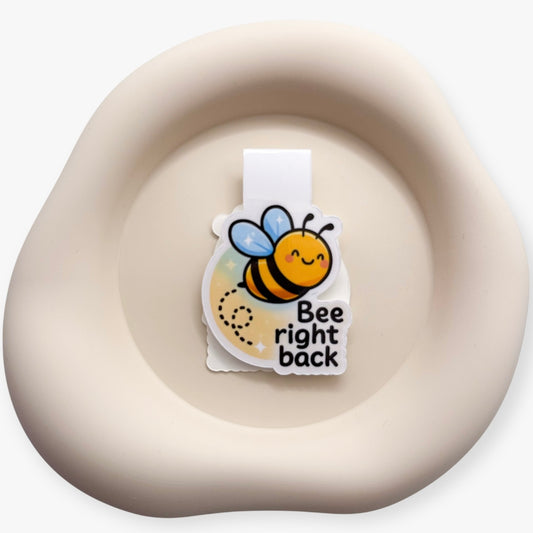 Overextended? Let this bee magnetic bookmark signal a gentle return for calm readers, sensitive creatives and emotionally full minds.