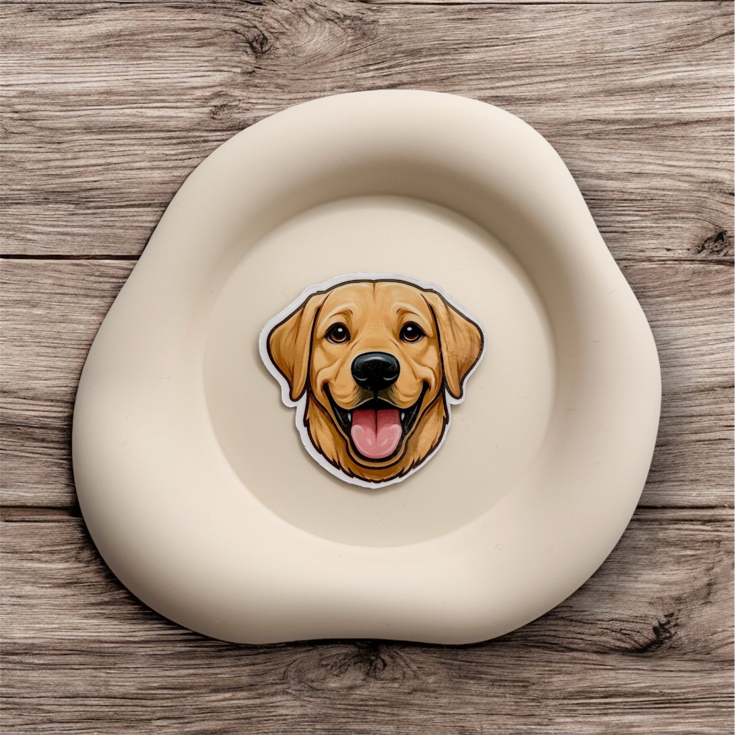 Drained energy softens with this Labrador Retriever magnet, perfect for gentle leaders, nurturers, and those seeking steady support in daily life. — Handmade sticker — Perth, Australia