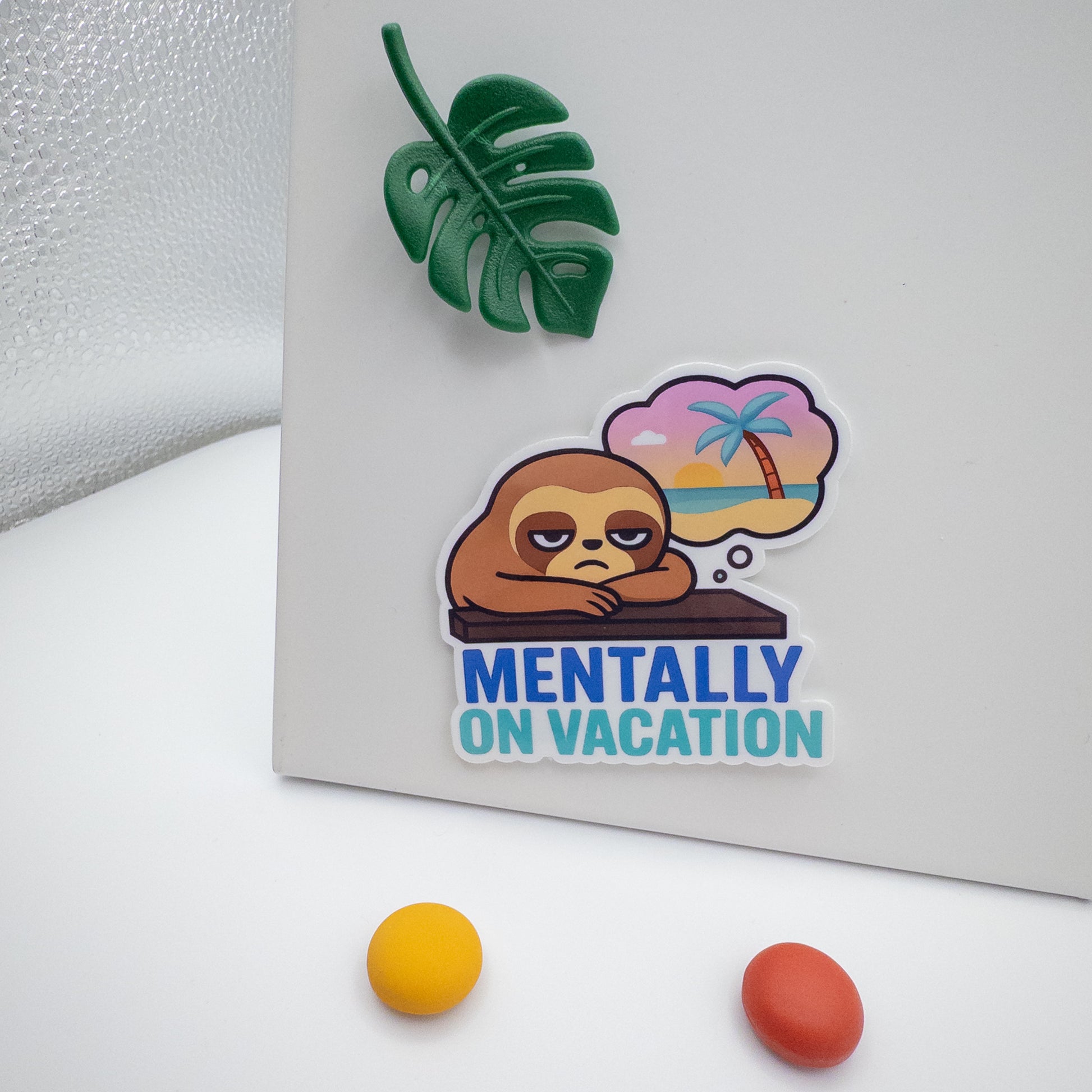 Foggy thoughts meet rest-craving retreat in this Aussie sloth quote sticker. A soft nod to tired minds stuck behind desks.