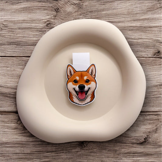 Frazzled minds will love the soft discipline of this Shiba Inu bookmark — great for calm-seeking bookworms and gentle leaders.