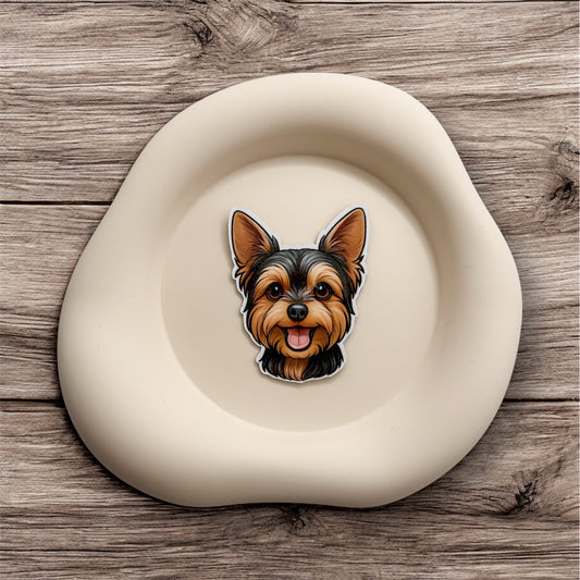 Insecure minds find driven purpose with this Yorkshire Terrier magnet, perfect for dreamers, leaders, and those quietly chasing success.