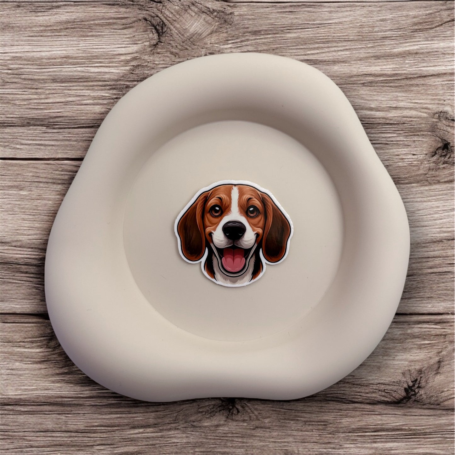 Lonely souls feel heard with this tender Beagle sticker made for quiet feelers and emotionally attuned hearts. — Handmade sticker — Perth, Australia