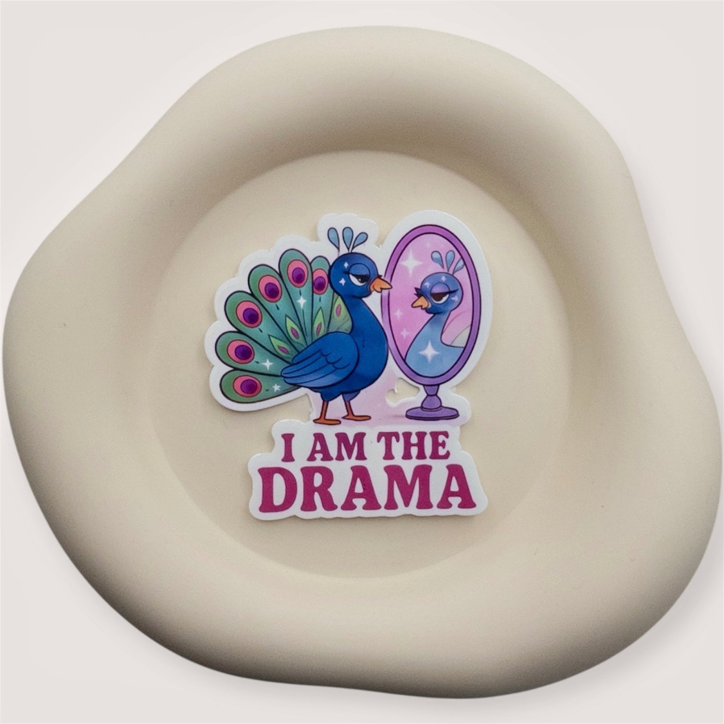 Loud becomes a form of reclamation in this Perth quote sticker. With a peacock front and center, this one lets you shine on purpose. — Handmade sticker — Perth, Australia