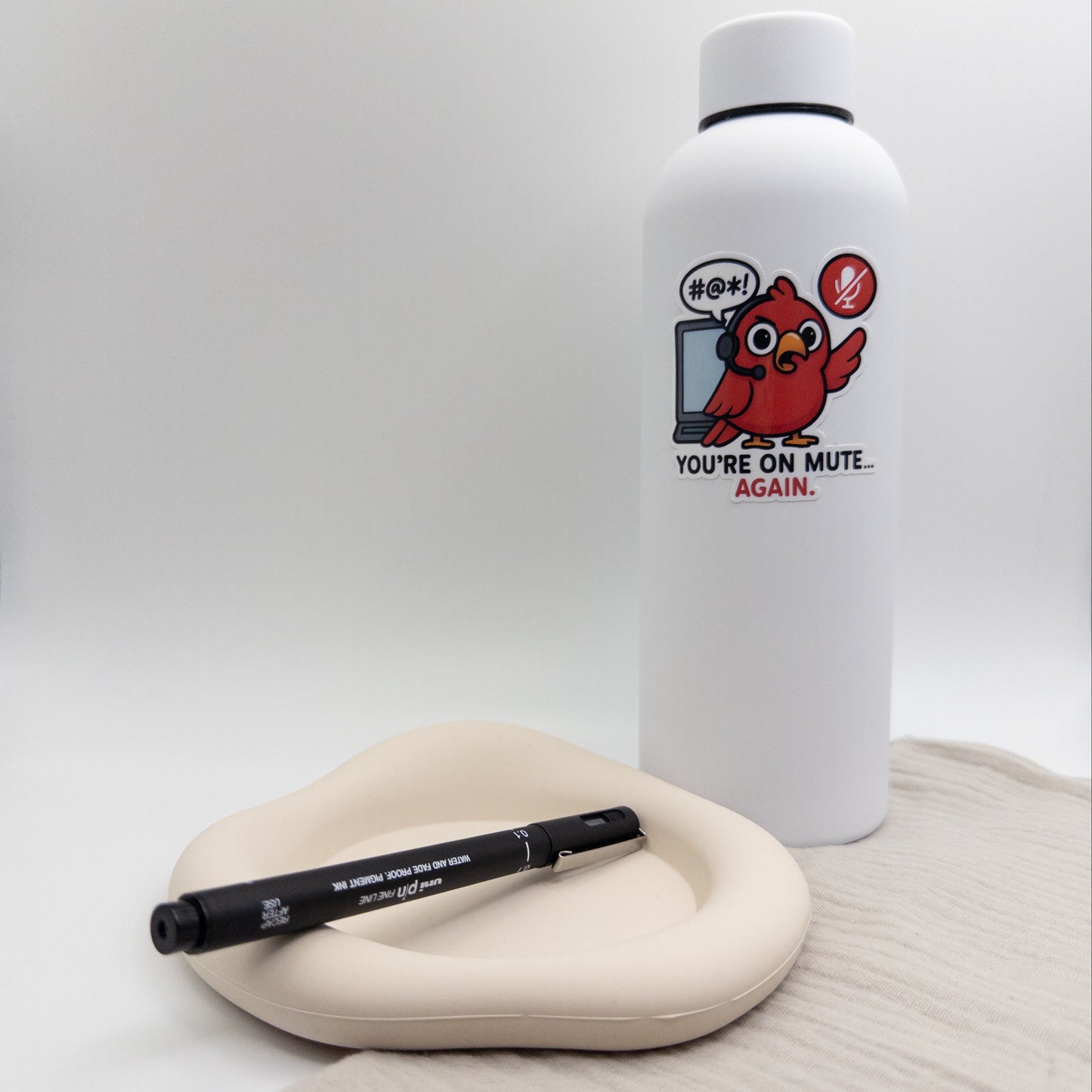 Muted glitch energy meets clarity with this Perth quote sticker. A quiet nod to remote mishaps and reset energy. — Handmade sticker — Perth, Australia