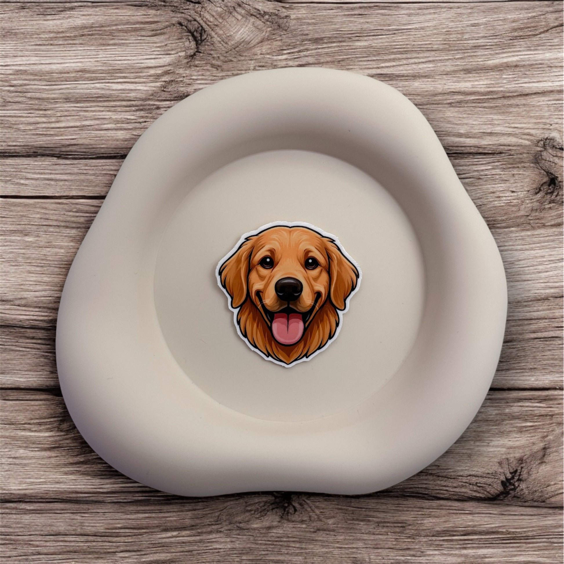 Feeling emotionally tired of giving more than you receive? This Golden Retriever sticker offers comfort for givers learning healthy loyalty and gentle reciprocity.