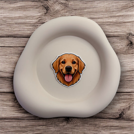 Feeling emotionally tired of giving more than you receive? This Golden Retriever sticker offers comfort for givers learning healthy loyalty and gentle reciprocity.