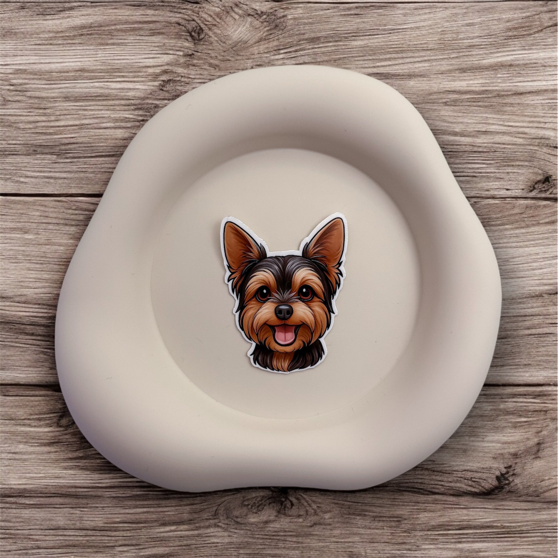 When you feel overlooked, this Yorkshire Terrier sticker reminds you that calm confidence commands more than noise.