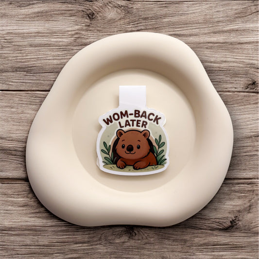 Overstimmed and need to pause? This wombat bookmark is perfect for introverted students, quiet creatives and peace-seeking readers.