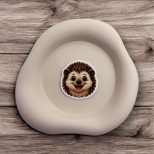 Feeling overstimulated? This hedgehog sticker offers a small calm pause. A reminder that softness is a strength.