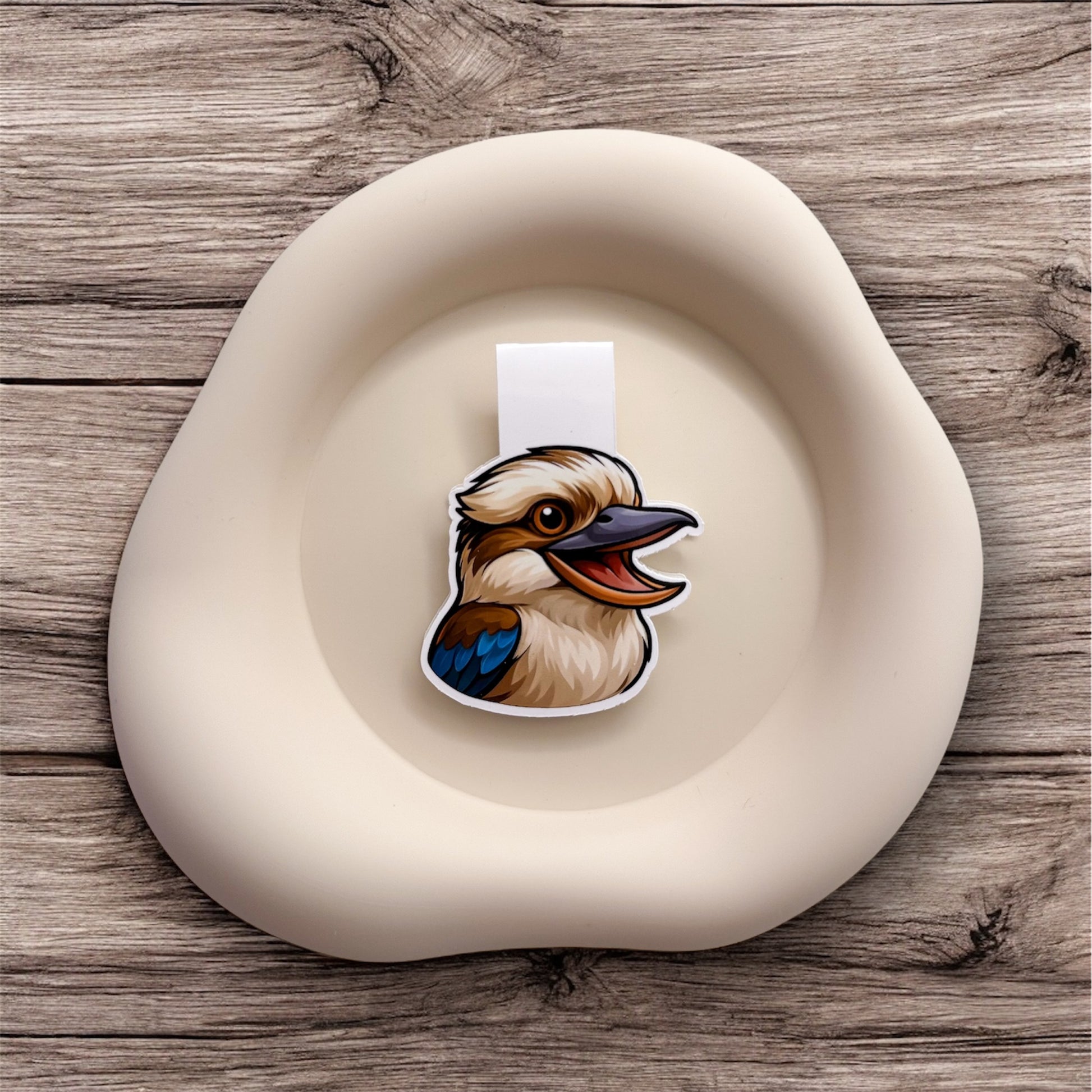 Overstimulated minds find stillness with this kookaburra magnetic bookmark, perfect for quiet readers and calm-seeking deep feelers.