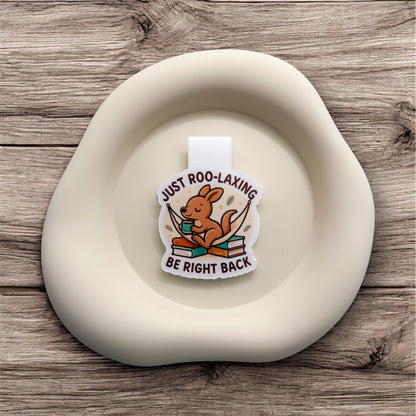 Feeling overstretched? This kangaroo magnetic bookmark gently supports solo workers, highly sensitive people and those needing permission to pause.