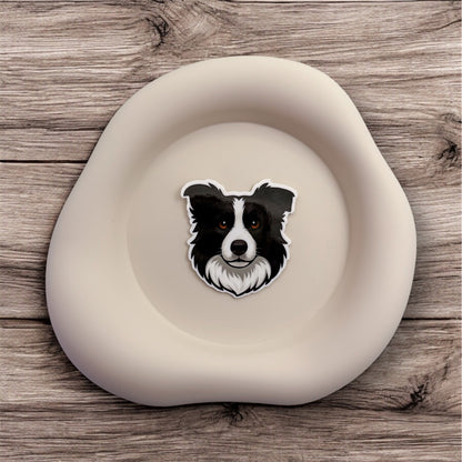 Overwhelmed minds find calm precision in this Border Collie sticker for observant perfectionists and quiet achievers.