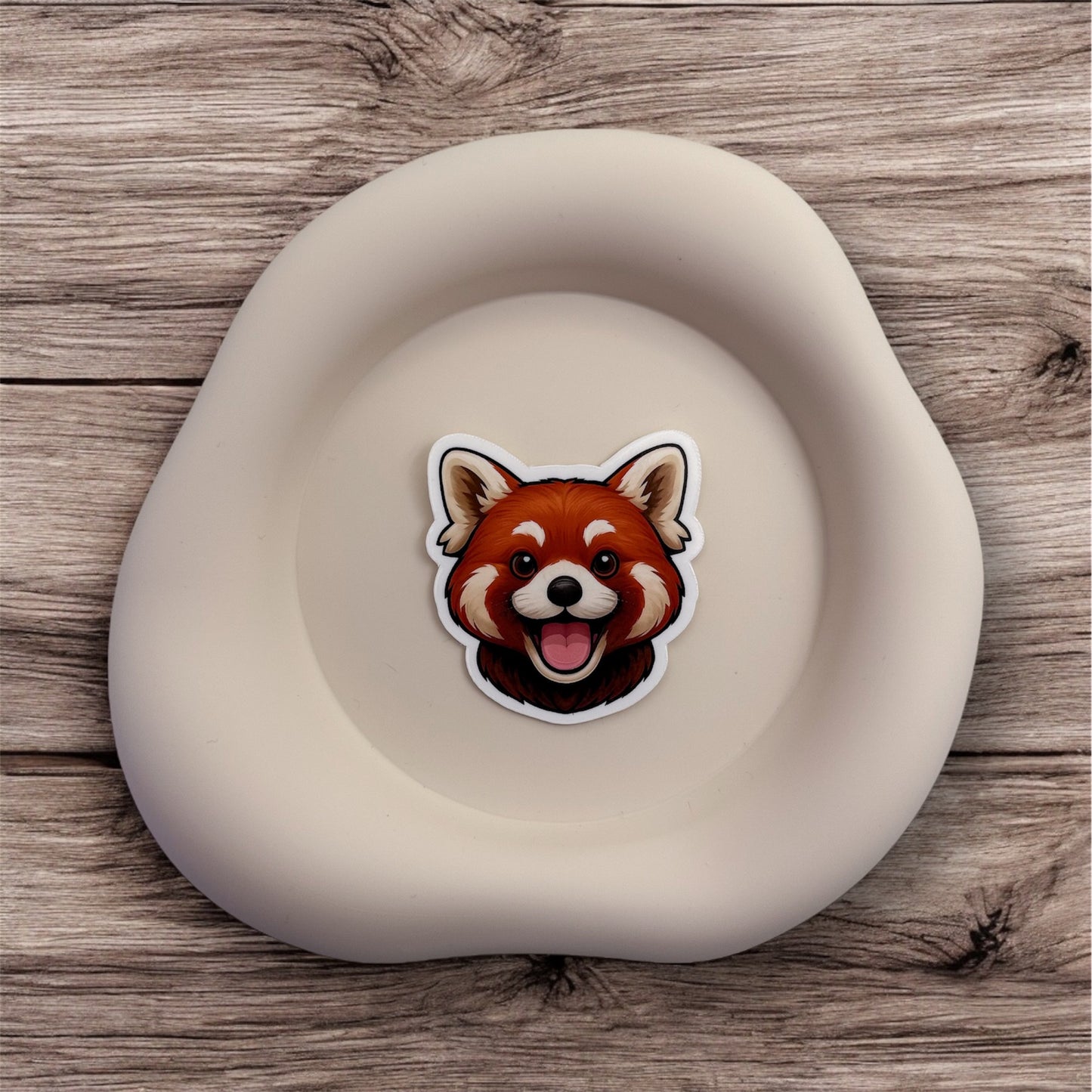 Australian red panda sticker for when you feel like too much. A playful mirror for gentle harmony and unique rhythm. — Handmade sticker — Perth, Australia