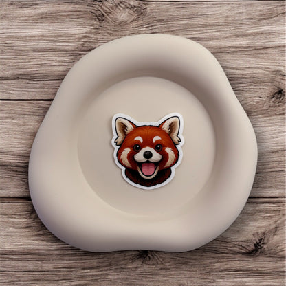 Australian red panda sticker for when you feel like too much. A playful mirror for gentle harmony and unique rhythm.