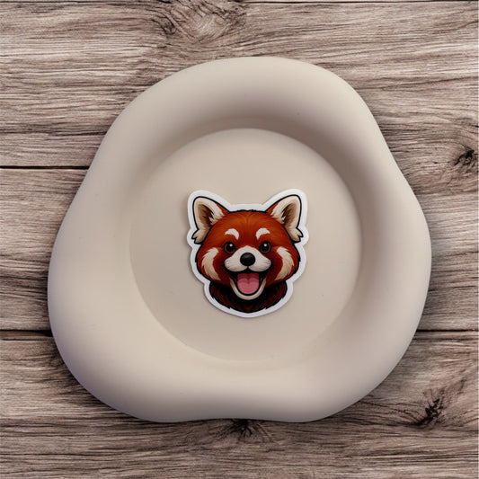 Australian red panda sticker for when you feel like too much. A playful mirror for gentle harmony and unique rhythm.