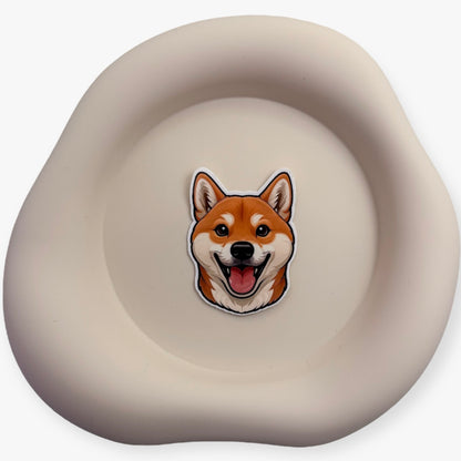 For emotionally honest creators and dog lovers who speak their truth. This handmade Shiba Inu sticker brings pride and power to any surface.