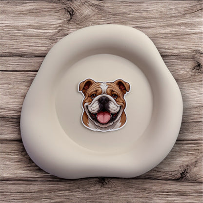 Overwhelmed minds find calm strength in this Bulldog sticker for grounded carers and emotional anchors.
