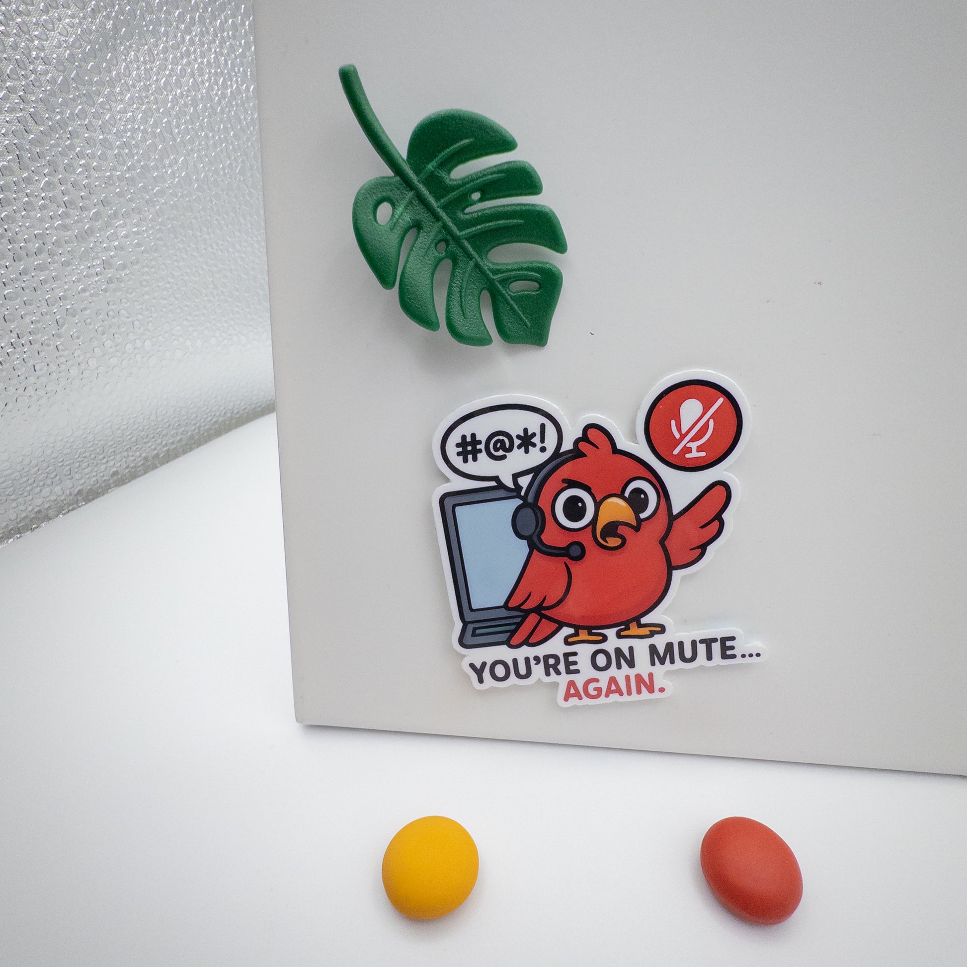 Overwhelmed energy meets soft reset in this Perth quote sticker. You’re On Mute Again gives flustered minds permission to laugh and carry on.