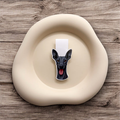 Overwhelmed minds find soft pause with this greyhound magnetic bookmark, ideal for slow readers, quiet thinkers, and gentle souls.