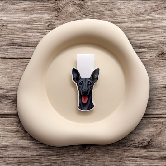 Overwhelmed minds find soft pause with this greyhound magnetic bookmark, ideal for slow readers, quiet thinkers, and gentle souls.