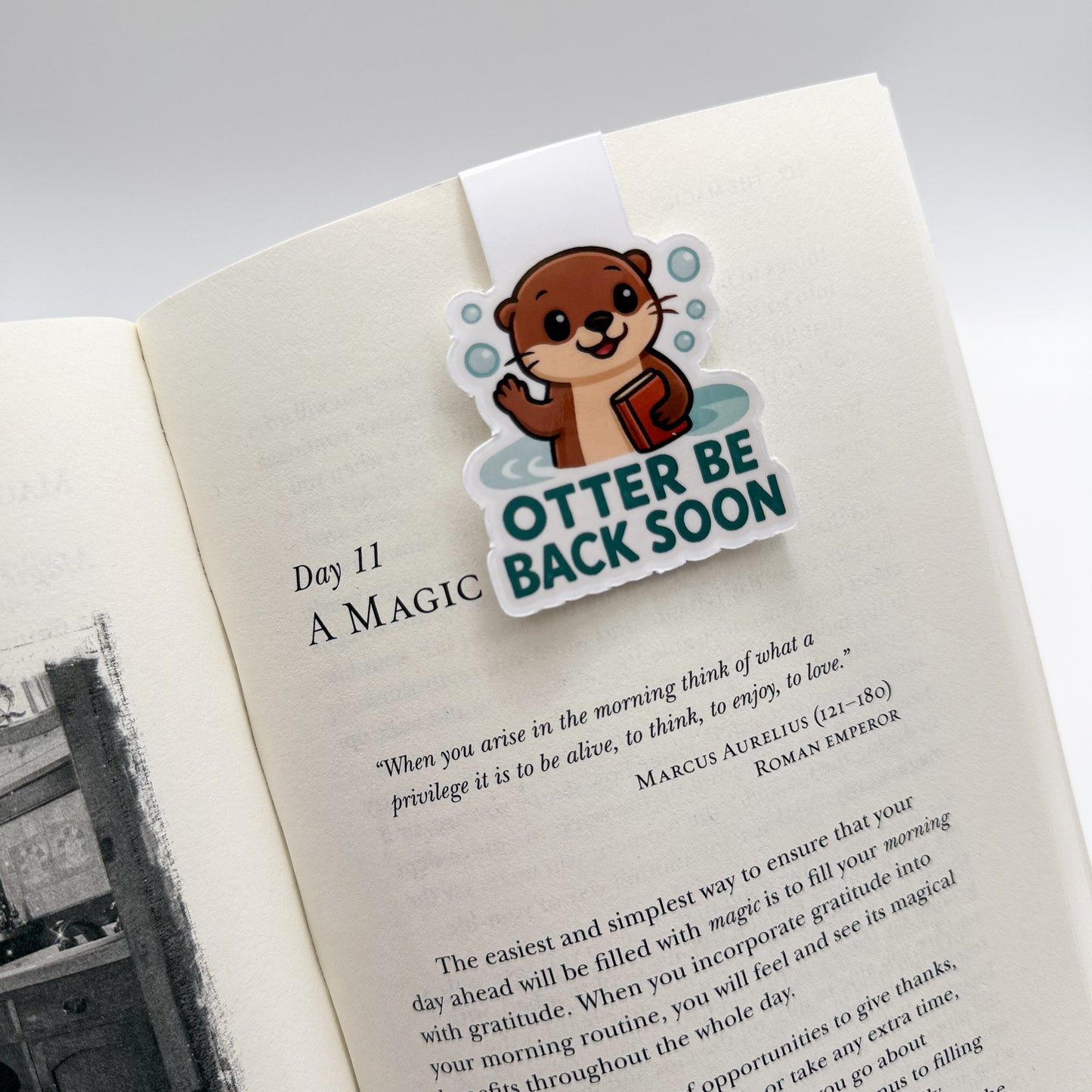 If you need a moment, this otter bookmark gently promises you’ll be back soon — perfect for soft-pace readers and thoughtful givers. — Handmade sticker — Perth, Australia