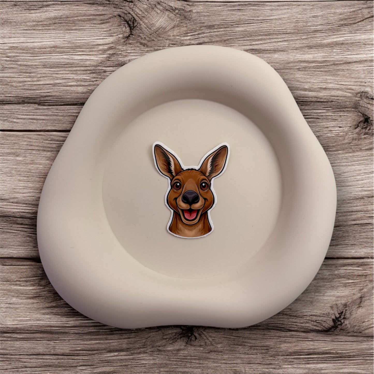 This Kangaroo sticker brings soft power and future pacing to visionaries who protect their energy and leap only when the timing is aligned. — Handmade sticker — Perth, Australia