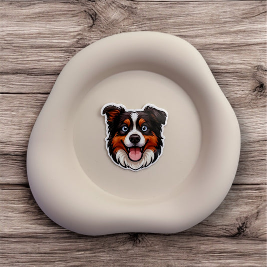 Restless minds feel calm in motion with this Australian Shepherd sticker for flow seekers and rhythm-based thinkers.