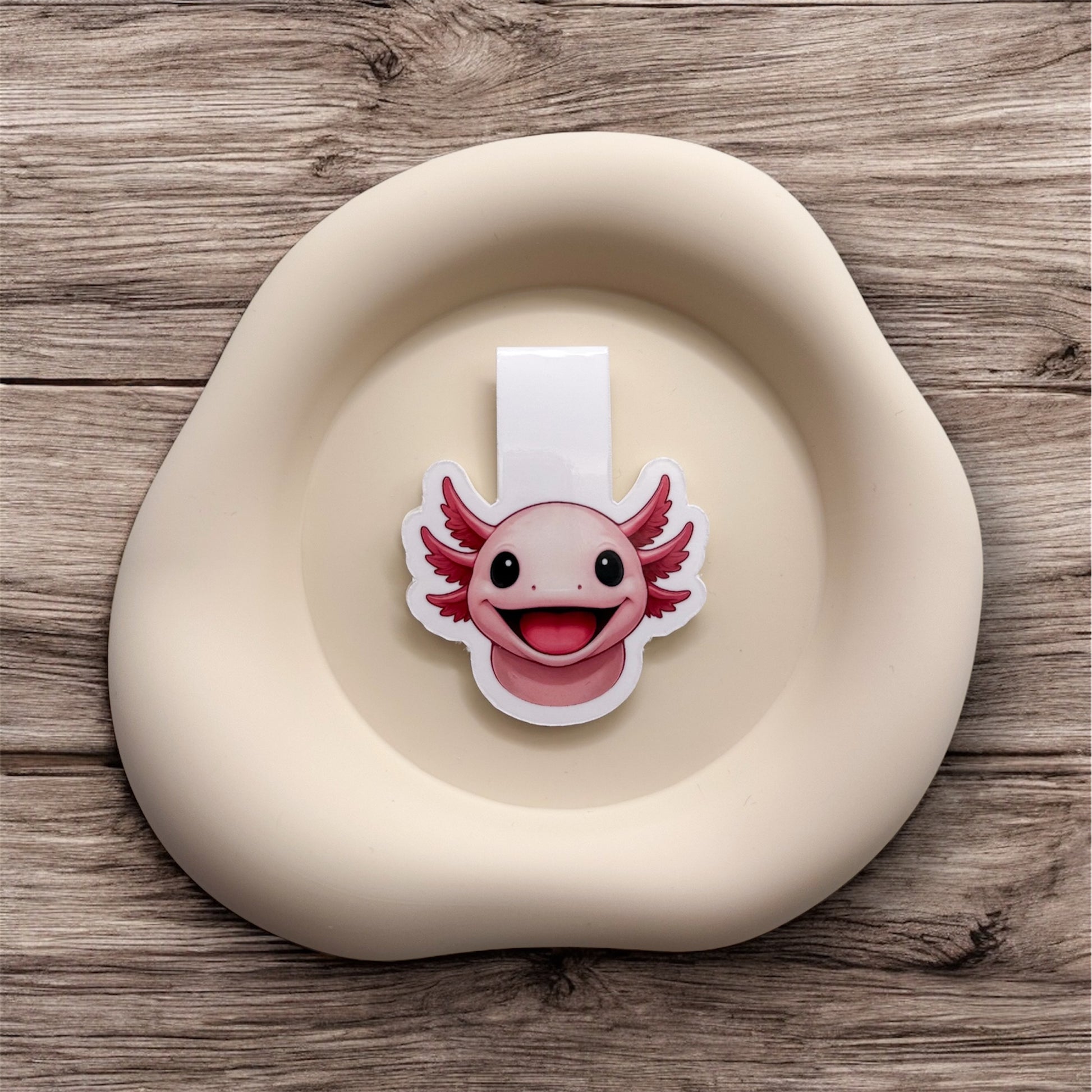 Scattered minds return to stillness with this axolotl magnetic bookmark, perfect for gentle students and slow-living readers.