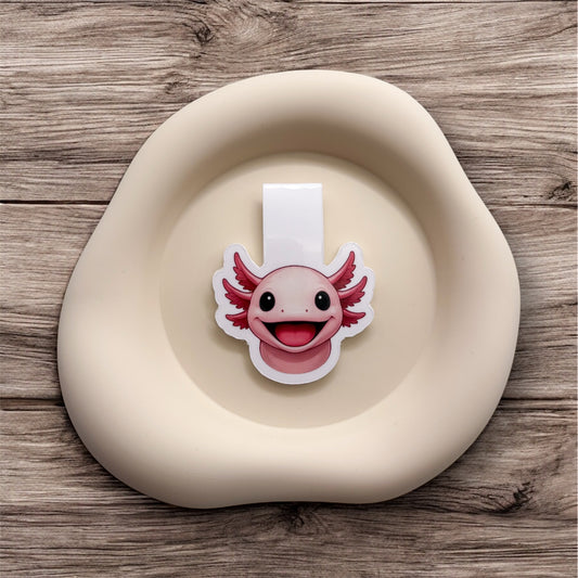 Scattered minds return to stillness with this axolotl magnetic bookmark, perfect for gentle students and slow-living readers.