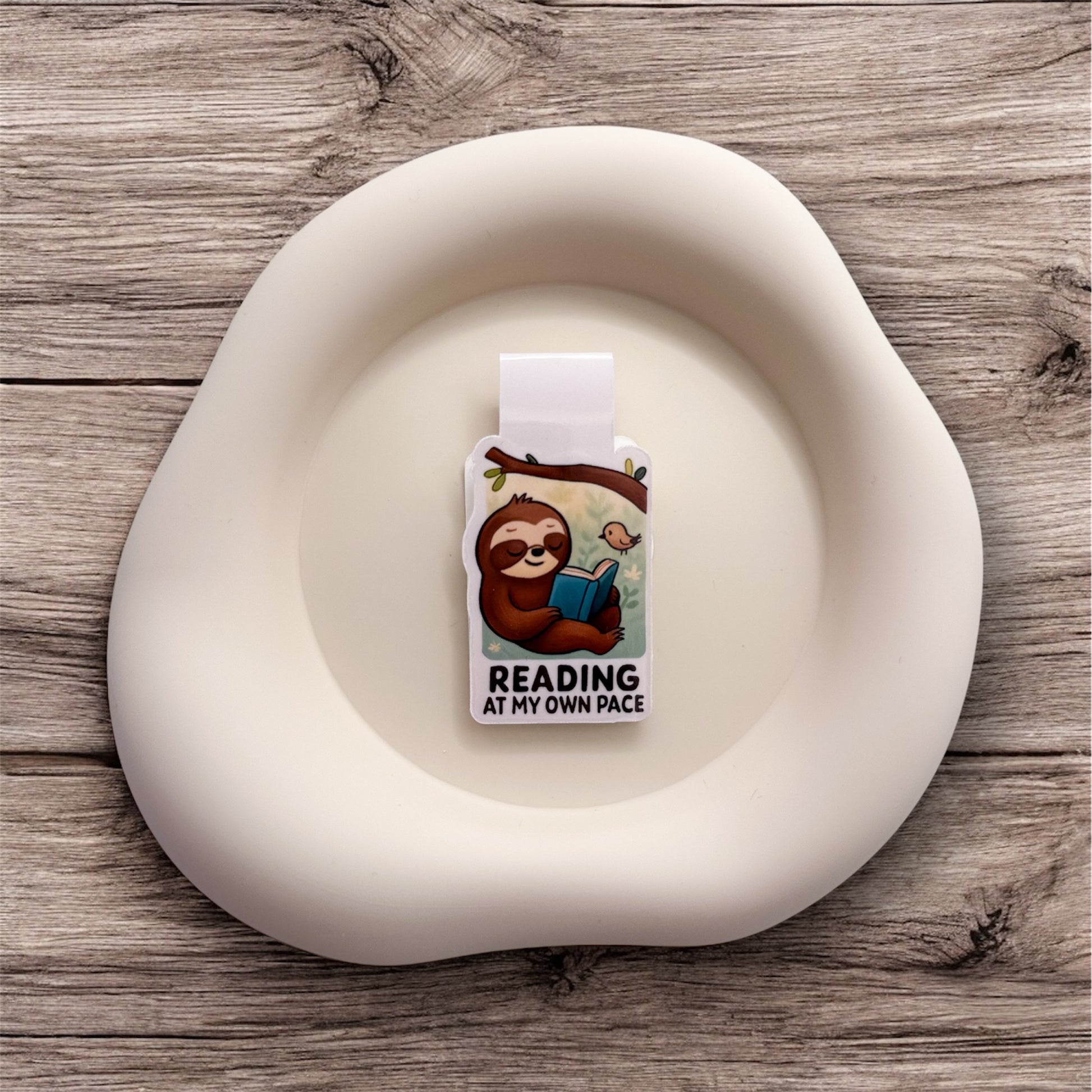 Feeling overwhelmed? This sloth bookmark supports focused readers and slow-paced thinkers who need gentle space to go at their own speed.