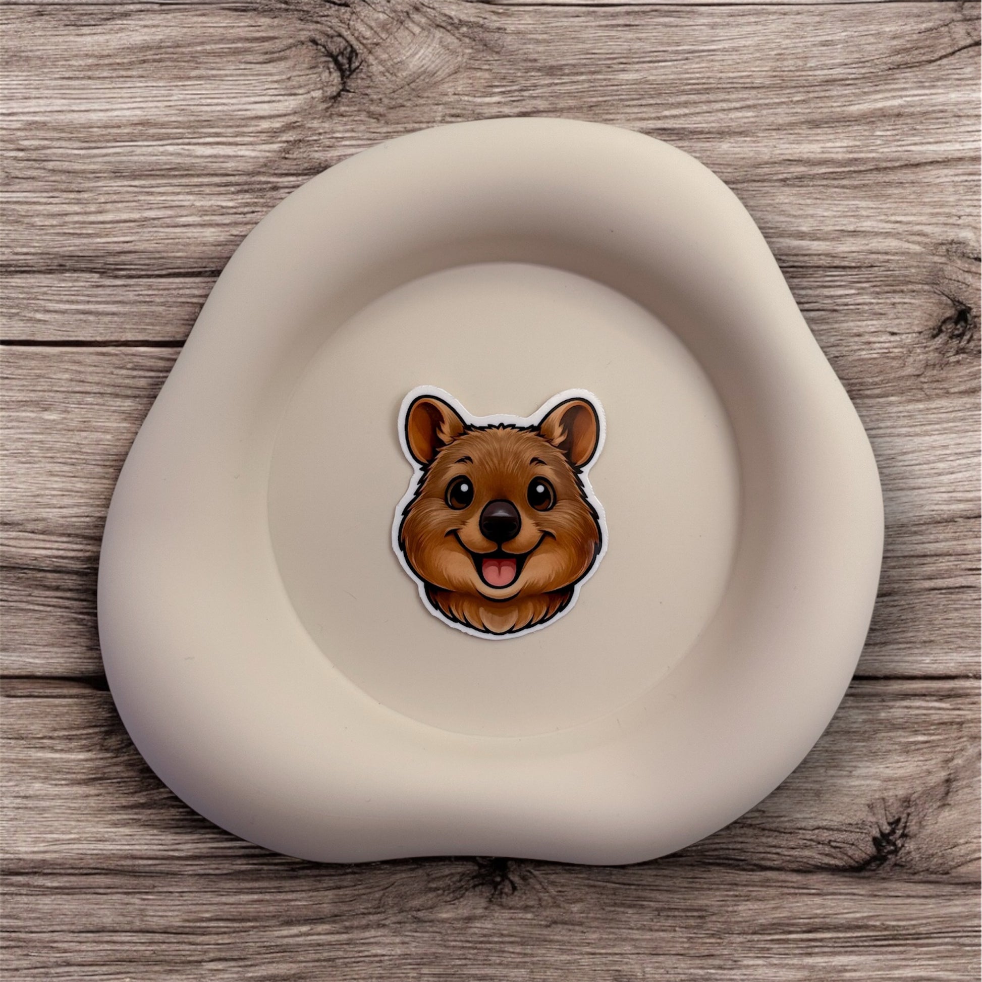 This Quokka sticker radiates peaceful optimism and is perfect for introverts and gentle hearts who value social warmth without the pressure to perform.