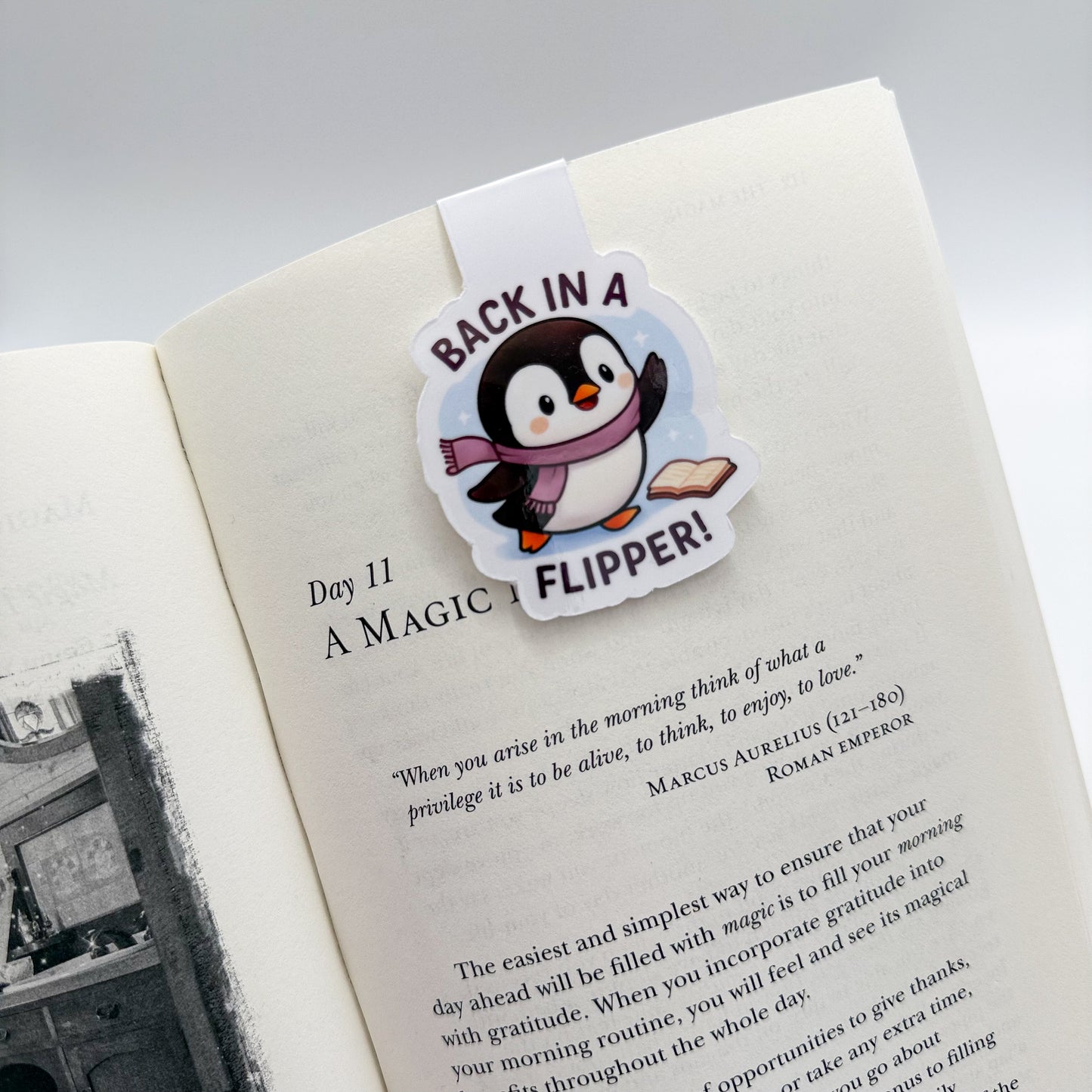 Socially done for now? This bookmark gently invites flow-based thinkers and grounded students back in when ready. — Handmade sticker — Perth, Australia