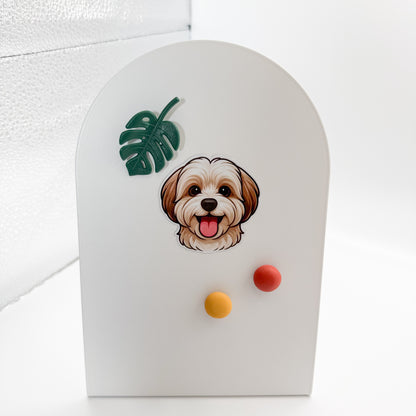 Tender hearts feel uplifted by this Havanese magnet, ideal for emotional gift givers, caring souls, and those drawn to soft playful connections.