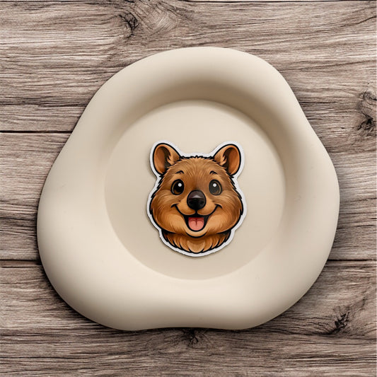 Tired minds feel lightened with this Quokka magnet, a joy-giving gift for gentle optimists, emotionally attuned feelers, and playful rhythm lovers.